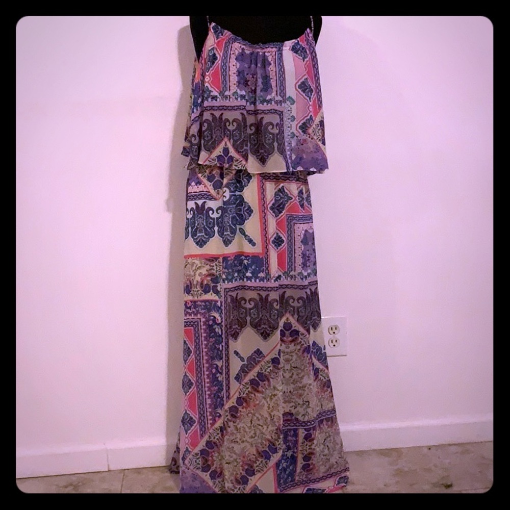NY Collection Petite Paisley Maxi Dress